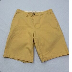 Old Navy Mens Ultimate Slim Fit Built in Flex Chino Mustard Shorts Size 32